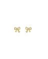Brinco Fundicao - 4 Zirconia - Lacinho Vaz 7mm (Faz Lado) - 00 - 7mm x 7mm - 0.87gr