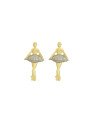 Brinco Bailarina 20mm c/ Rodio - 00 - 11mm x 20mm - 1.40gr