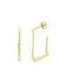 Brinco Argola Quadrada Fio - 00 - 13mm x 26mm - 1.34gr