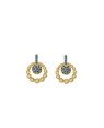 Brinco Fundicao 42 Zirconia - Argola de Bolinha c/ Bola no Meio - 00 - 10mm x 13mm - 1.93gr