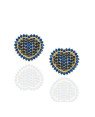 Brinco Fundicao 164 Zirconia - Coracao 15mm - 00 - 16mm x 15mm - 3.48gr