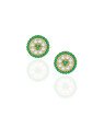 Brinco Fundicao 66 Zirconia - Pizza12mm - Cristal - 00 - 12mm x 12mm - 3.02gr
