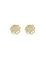 Brinco Fundido Rosa Vaz c/ Zirconia 12mm - 00 - 12mm x 12mm - 2.93gr