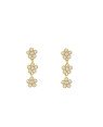 Brinco Fundicao - 18 Zirconia - 3 Flor - Faz Lado - 00 - 5mm x 20mm - 2.16gr