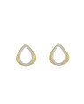 Brinco Gota Vaz Reticulada 13mm c/ Rodio - 00 - 12mm x 13mm - 1.14gr