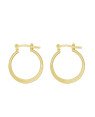 Brinco Tubo Usinado Argola  - 00 - 19mm x 19mm - 1.88gr