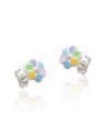 Brinco AG Flor 7mm p/ Resina - G5 - 7mm x 7mm - 0.85gr