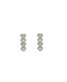 Brinco AG 4 Coracao Reticulado e Diamantado 13mm  - G3 - 4mm x 13mm - 0.94gr