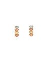 Brinco 4 Coracao Liso 13mm c/ Rodio (Branco/Vermelho) - 00 - 4mm x 13mm - 1.00gr
