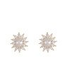 Brinco Fundicao - 26 Zirconia - Flor 12 Petalas 15mm   - 00 - 13mm x 15mm - 3.02gr