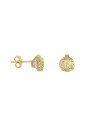 Brinco Fundicao - 2 Zirconia - Redondo Vaz c/ Zirconia 8mm Sobreposto - 00 - 8mm x 9mm - 2.65gr