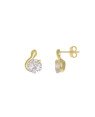Brinco Fundicao - 2 Zirconia - Cobra  - 00 - 10mm x 13mm - 3.04gr