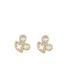 Brinco Fundicao - 6 Zirconia c/ Navete/Gota/Redondo  - 00 - 10mm x 11mm - 1.97gr
