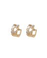 Brinco Fundicao - 8 Zirconia - Argola 14mm 4 Redondo c/ Rodio - 00 - 7mm x 14mm - 3.46gr