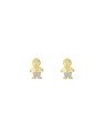 Brinco Menino 10mm c/ Rodio - 00 - 6mm x 10mm - 0.75gr