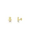 Brinco TP Menino 10mm c/ Rodio - 00 - 6mm x 10mm - 0.85gr