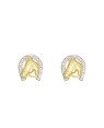 Brinco Cavalo c/ Ferradura 13mm c/ Rodio - 00 - 13mm x 13mm - 1.73gr