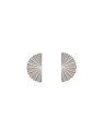 Brinco AG Leque 15mm Ondulado (Faz Par) - G1 - 8mm x 15mm - 1.68gr