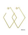 Brinco Losango Fio Quadrado 60mm - 00 - 39mm x 60mm - 5.02gr