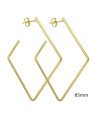 Brinco Losango Fio Quadrado 85mm - 00 - 52mm x 85mm - 7.20gr