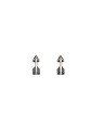 Brinco AG (Envelhecida) Flecha 8mm Reticulada - G5 - 3mm x 8mm - 0.59gr