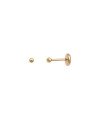 Brinco TP Bolinha Macica 2mm  - 00 - 2mm x 10mm - 0.36gr
