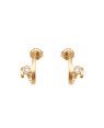 Brinco Fundido Ear Jacket Delicado Trc Zirconia p/ Gota Zirconia (faz lado) - 00 - 7mm x 16mm - 1.60gr