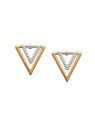 Brinco Triangulo Vaz Estam p/ Triangulo Vaz Liso (2 Ouros) - 00 - 20mm x 20mm - 2.75gr