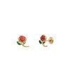 Brinco TP Rosa 8mm (c/ Resina) - 00 - 7mm x 10mm - 0.90gr