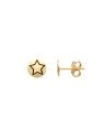 Brinco Redondo Liso 6mm c/ Estrela (Resina) - 00 - 6mm x 6mm - 0.80gr