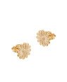 Brinco Margarida 11mm Reticulada  - 00 - 11mm x 11mm - 1.43gr