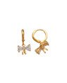 Brinco Argola 12mm p/ Laco c/ 3 Pedras de Zirconia - 00 - 12mm x 20mm - 2.60gr