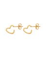 Brinco Argola Coracao 10mm  - 00 - 10mm x 2mm - 1.38gr