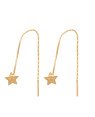Brinco Passante Estrela c/ Rosto - 00 - 8mm x 80mm - 1.03gr