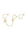 Brinco (1 Lado) Argola c/ Concha p/ Piercing c/ Buzio (1 Lado) Argola  - 00 - 11mm x 72mm - 2.54gr