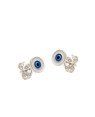 Brinco AG Olho Grego 6mm p/ Resina (Branco/Azul/Preto) - G6 - 6mm x 6mm - 0.73gr