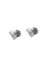 Brinco AG Flor Camelia 4mm (Envelhecida) - G5 - 4mm x 4mm - 0.64gr