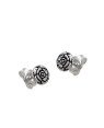 Brinco AG (Envelhecido) Flor Camelia 6mm  - G5 - 6mm x 6mm - 0.74gr