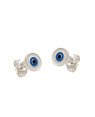 Brinco AG Olho Grego p/ Resina (Branco/Azul/Preto) - G5 - 9mm x 9mm - 1.32gr