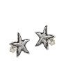 Brinco AG (Envelhecido) Estrela do Mar Borda Torcida 13mm  - G3 - 15mm x 15mm - 1.60gr