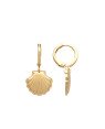 Brinco Argolinha Concha Borda Torcida 13mm - 00 - 13mm x 27mm - 2.57gr