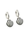 Brinco AG (Envelhecido) Argolinha F.Concha Borda Torcida 13mm - G6 - 13mm x 27mm - 3.77gr
