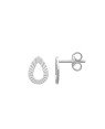 Brinco AG Gota 10mm Vazada Borda Diamantada  - G5 - 10mm x 10mm - 0.76gr