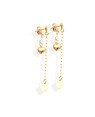 Brinco 3 Coracoes 2 Correntes  - 00 - 6mm x 43mm - 2.01gr