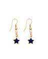Brinco Gancho c/ Estrela Torcida Lixada (Azul Escuro) - 00 - 8mm x 26mm - 0.97gr