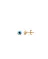 Brinco Fixo Olho Grego 4mm (Branco/Azul/Preto) - 00 - 4mm x 12mm - 0.51gr