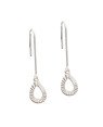 Brinco AG Gancho c/ Gota 10mm Diamantada Vazada - G5 - 7mm x 35mm - 1.24gr