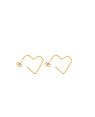 Brinco Coracao Fio Pequeno - 00 - 20mm x 10mm - 1.06gr