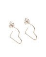 Brinco AG Coracao Fio Pequeno - G3 - 20mm x 10mm - 1.02gr