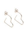 Brinco AG Coracao Fio Medio - G3 - 25mm x 15mm - 1.22gr